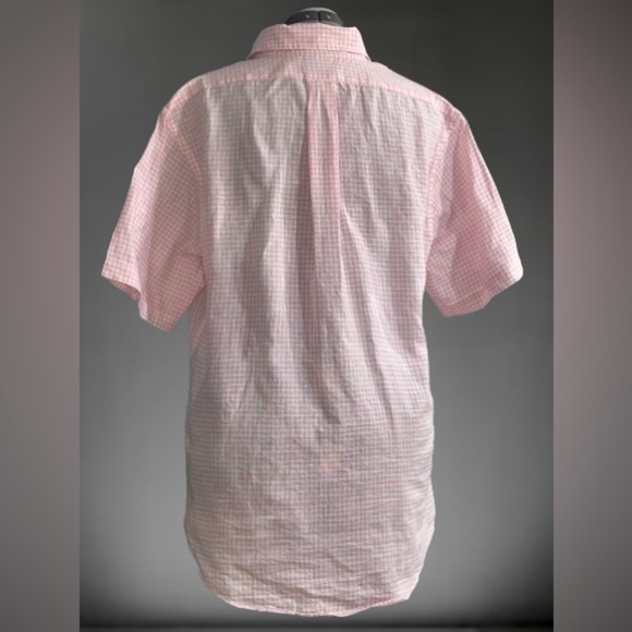 Brook’s Brothers Regent, linen, short sleeve mens’ sz Lg - Picture 2 of 4